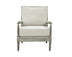 35" Beige Linen And Gray Oak Solid Color Club Chair - Minihomy