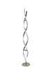 55" Stainless Steel and White LED Novelty Twist Floor Lamp - Minihomy