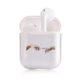 Transparent airpods protective cover art pattern Phone Case For Apple Airpods 2/1 Cover