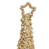 14" Gold Polyresin Bead Christmas Tree Sculpture - Minihomy