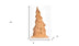 14" Rustic Natural Brown Christmas Tree Sculpture - Minihomy