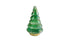 12" Green And Gold Glass Christmas Tree  Sculpture - Minihomy