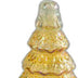 12" Gold Glass Christmas Tree Sculpture - Minihomy