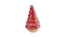 12" Red And Gold Glass Christmas Tree Sculpture - Minihomy