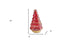 12" Red And Gold Glass Christmas Tree Sculpture - Minihomy