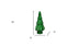 12" Green Glass Christmas Tree Sculpture - Minihomy