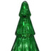 12" Green Glass Christmas Tree Sculpture - Minihomy