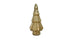 12" Gold Glass Christmas Tree Sculpture - Minihomy