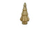 12" Gold Glass Christmas Tree Sculpture - Minihomy