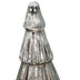 12" Silver Glass Christmas Christmas Tree Sculpture - Minihomy