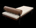 72" Black And Ivory Upholstered Cotton Blend Bedroom Bench - Minihomy