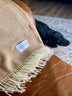 Camel Woven Wool Reversable Throw - Minihomy