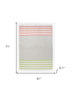 Gray Woven Wool Striped Reversable Throw - Minihomy