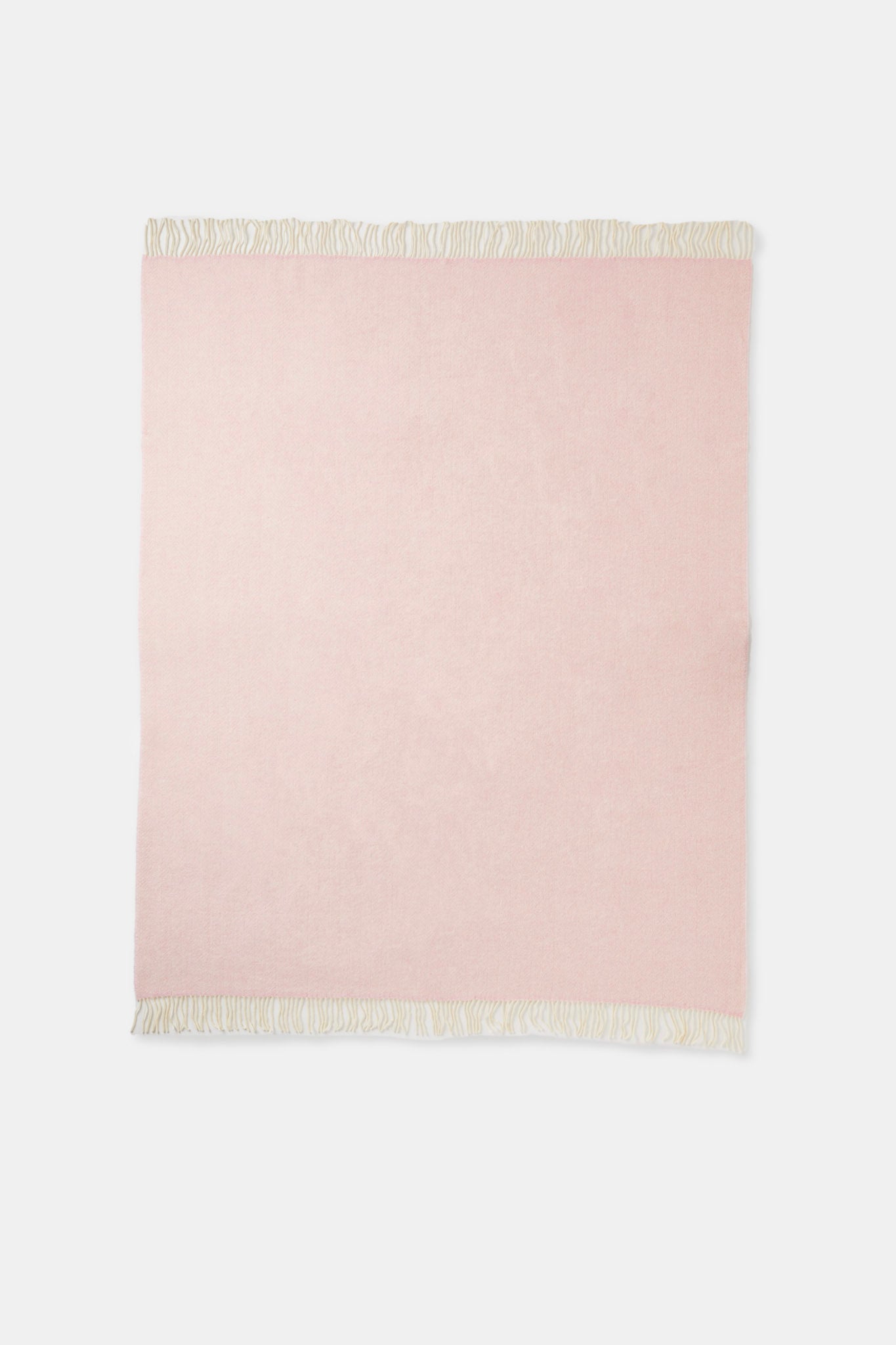 Pink Woven Wool Solid Color Reversable Throw - Minihomy