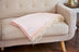 Pink Woven Wool Solid Color Reversable Throw - Minihomy