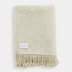 Natural Woven Wool Solid Color Reversable Throw - Minihomy