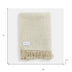 Natural Woven Wool Solid Color Reversable Throw - Minihomy