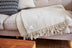 Natural Woven Wool Solid Color Reversable Throw - Minihomy