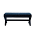 45" Dark Blue Upholstered Velvet Bench - Minihomy