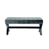 45" Slate Blue Upholstered Velvet Bench - Minihomy