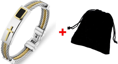 Men's Bracelet 3 Rows Wire Chain Bracelets