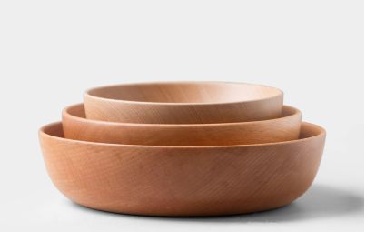 Tableware wooden bowl dish set Japanese style Beech jujube wood bowl household