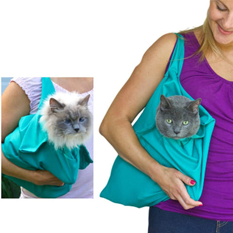 Portable Foldable One-Shoulder Messenger Oxford Cat Backpack For Travel