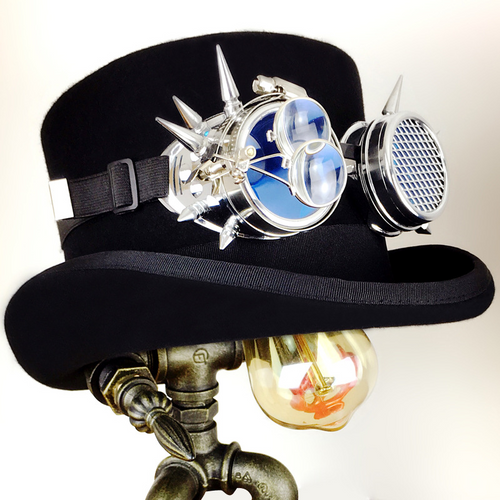 Steampunk creative retro top hat