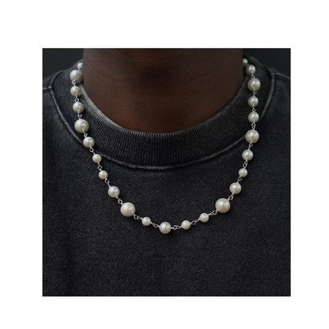 Natural shell beads pearl necklace
