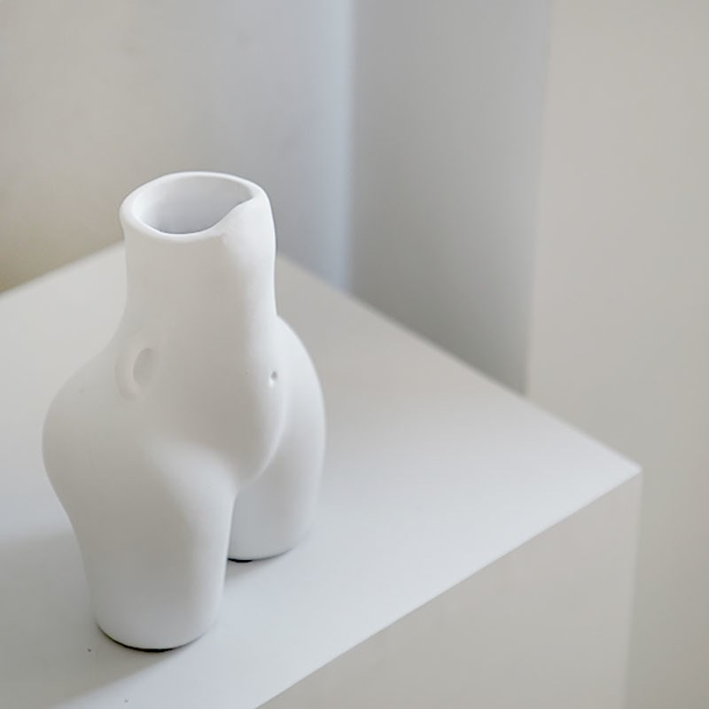 Nordic creative white ceramic vase