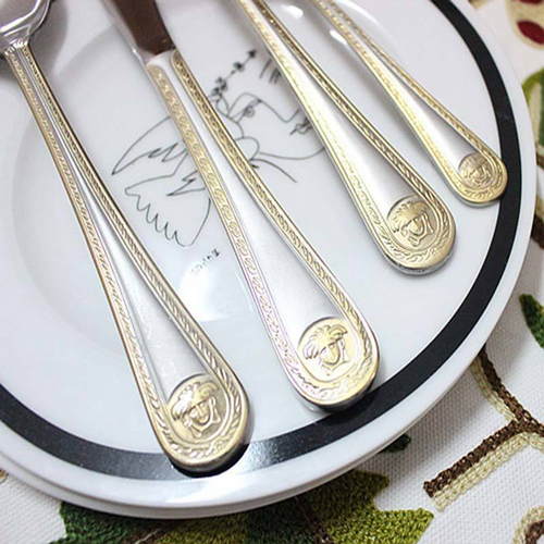 Western Food Set Of Four Stainless Steel Knife Fork And Spoon