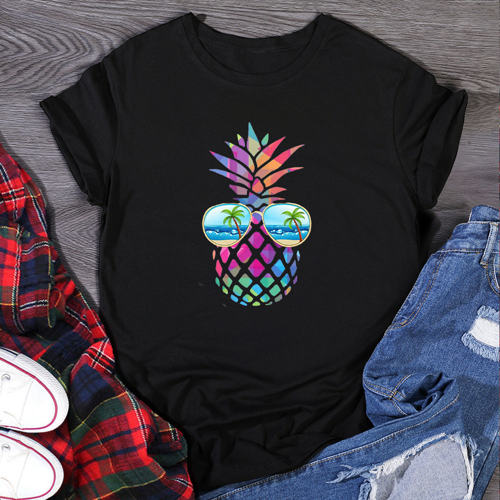 Eye Pineapple T-shirt Women - Minihomy