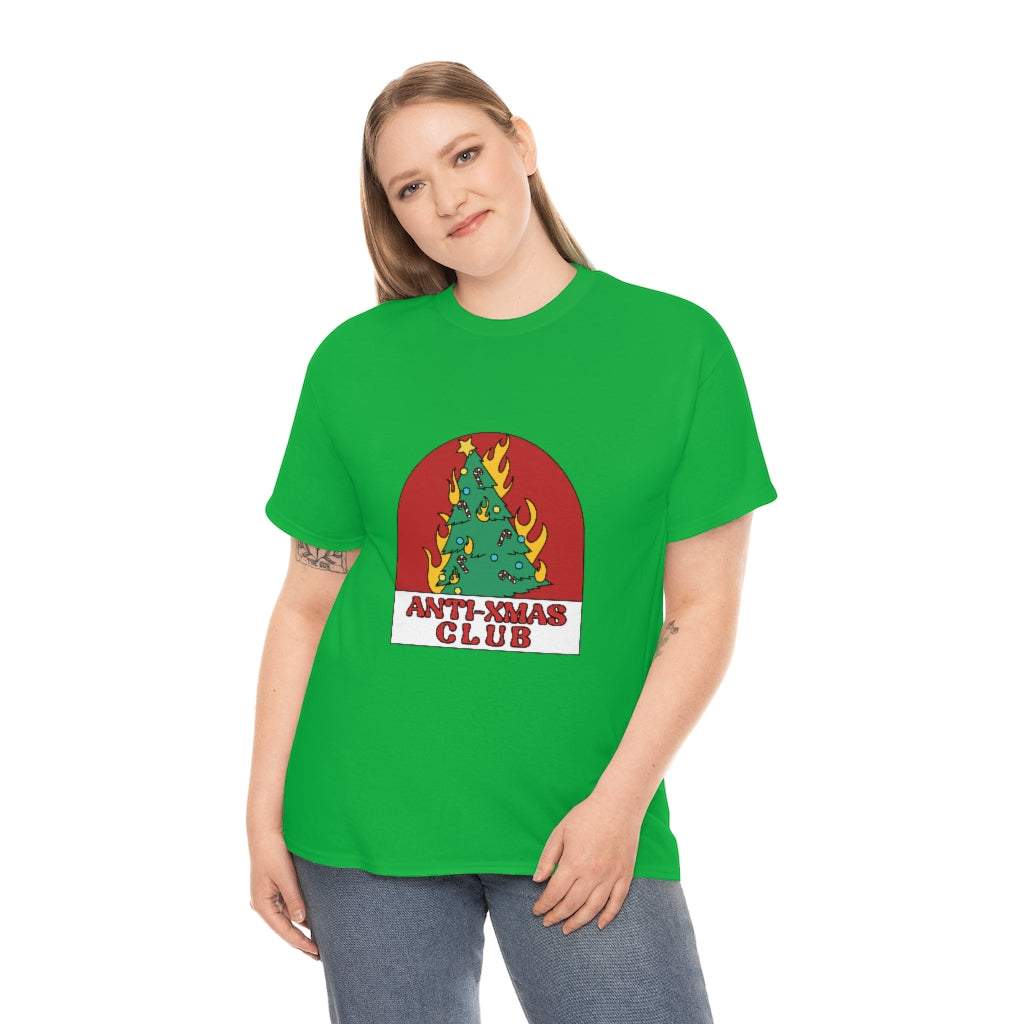 Anti-Xmas Club Unisex Heavy Cotton Tee Unisex - Minihomy