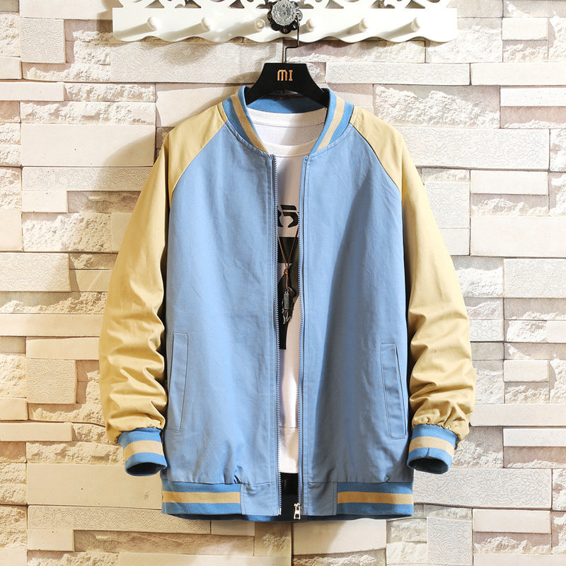 Men Casual Color Block Jacket - Minihomy