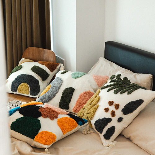 Tufted Model Room Sofa Pillowcase Homestay Home Decor