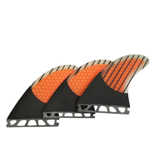 Surfboard fin carbon fiber honeycomb rudder