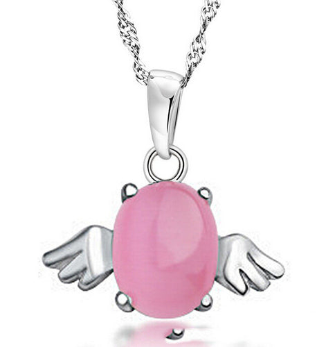 High Quality Cat's Eye Angel Egg Pendant Valentine's Day Hypoallergenic Jewelry