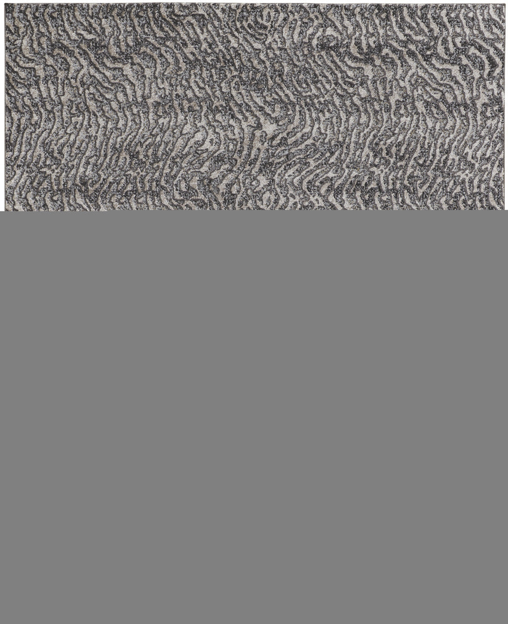 2' X 3' Gray Taupe And Ivory Abstract Power Loom Stain Resistant Area Rug - Minihomy