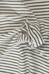 Black and White Woven Cotton Striped Throw Blanket - Minihomy