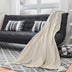 Black and White Woven Cotton Striped Throw Blanket - Minihomy