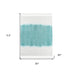 Blue and White Woven Cotton Ombre Throw Blanket - Minihomy