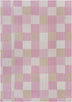 Pink Knitted Cotton Patchwork Throw Blanket - Minihomy