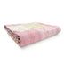 Pink Knitted Cotton Patchwork Throw Blanket - Minihomy