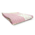 Pink Knitted Cotton Patchwork Throw Blanket - Minihomy