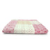 Pink Knitted Cotton Patchwork Throw Blanket - Minihomy