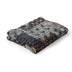 Gray Knitted Cotton Patchwork Throw Blanket - Minihomy