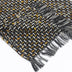 Black and Gold Woven Cotton Geometric Throw Blanket - Minihomy