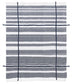 Blue and White Woven Cotton Striped Throw Blanket - Minihomy