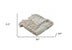 Cream Woven Cotton Striped Throw Blanket - Minihomy