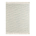 Cream Woven Cotton Striped Throw Blanket - Minihomy